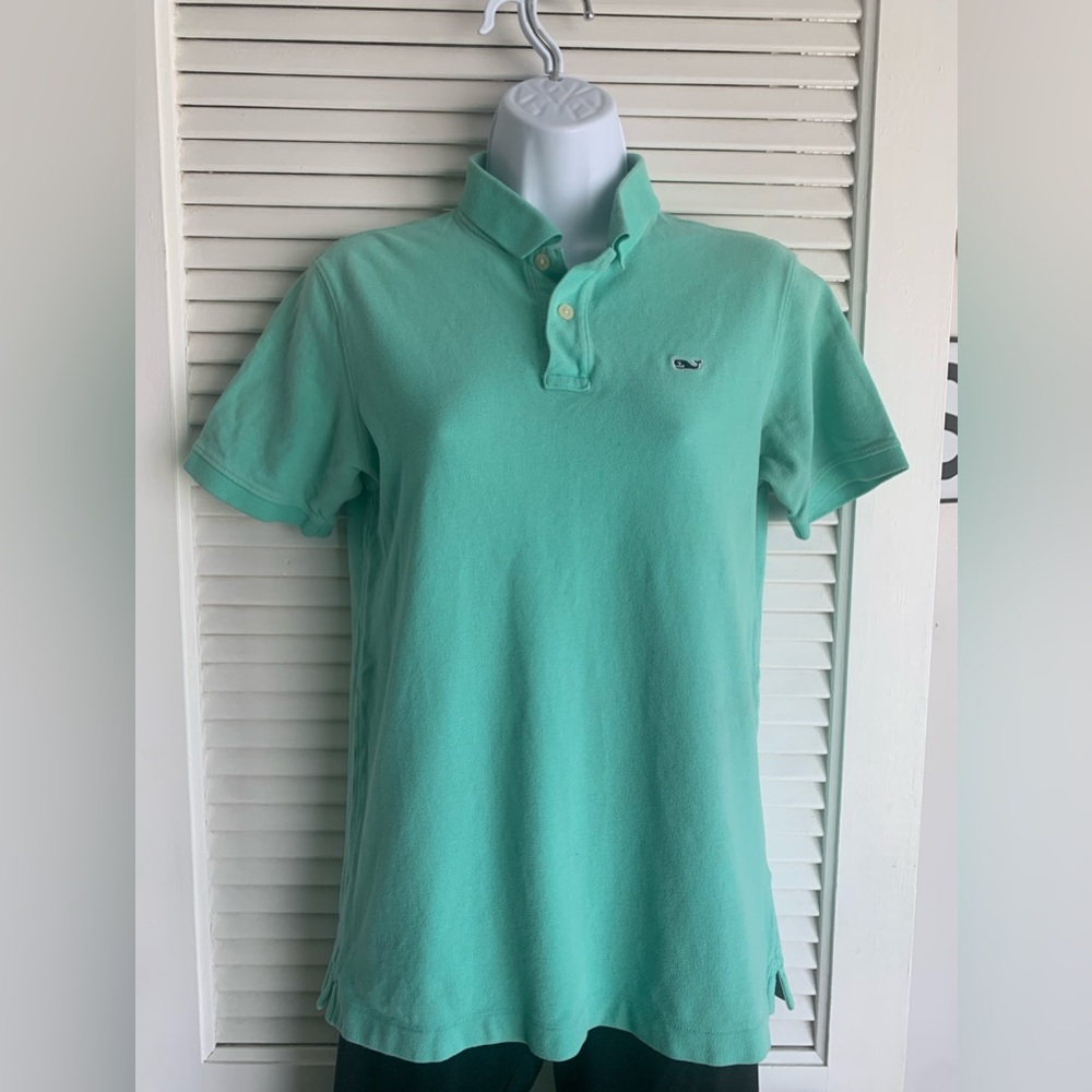 Vineyard Vines women’s green polo shirt size Large
